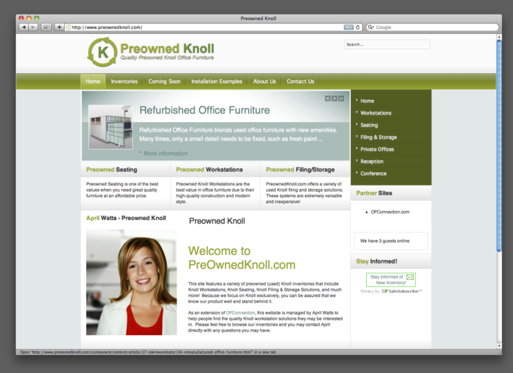 Screenshots of clients that were using DMIMS in 2009.