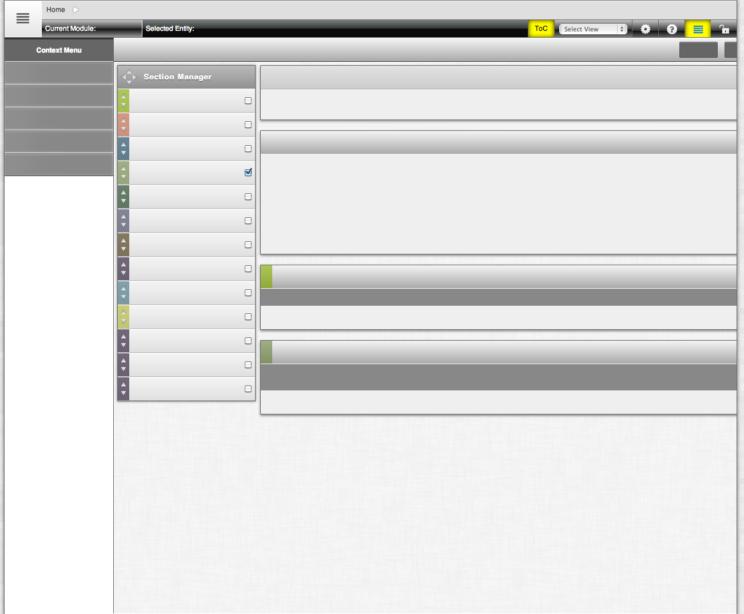 An image depicting an early iteration of the Mosaic user interface and user experience design.